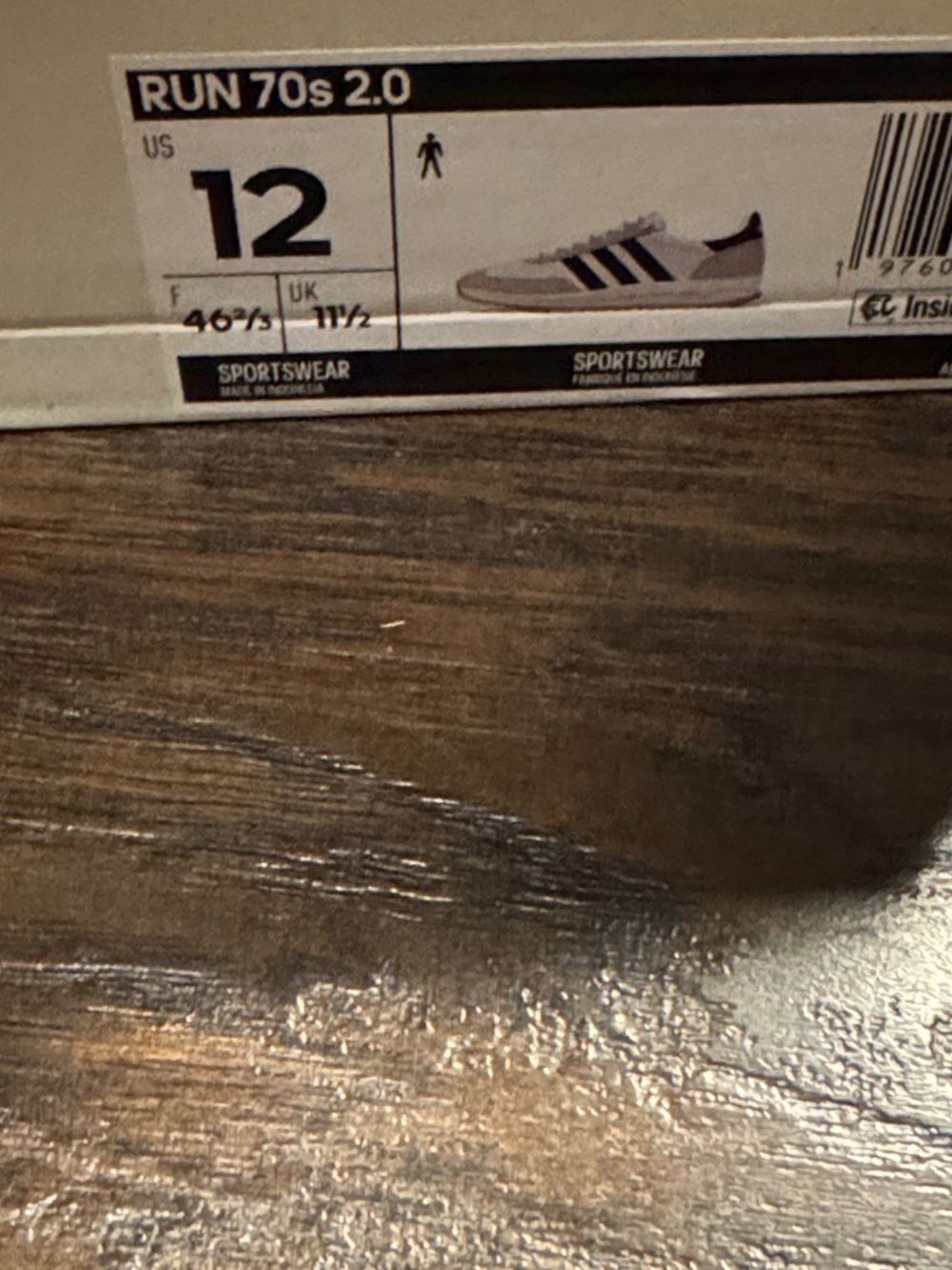 adidas NEW IN 📦 White and Black Athletic Shoes, Sz 12 - Picture 11 of 11